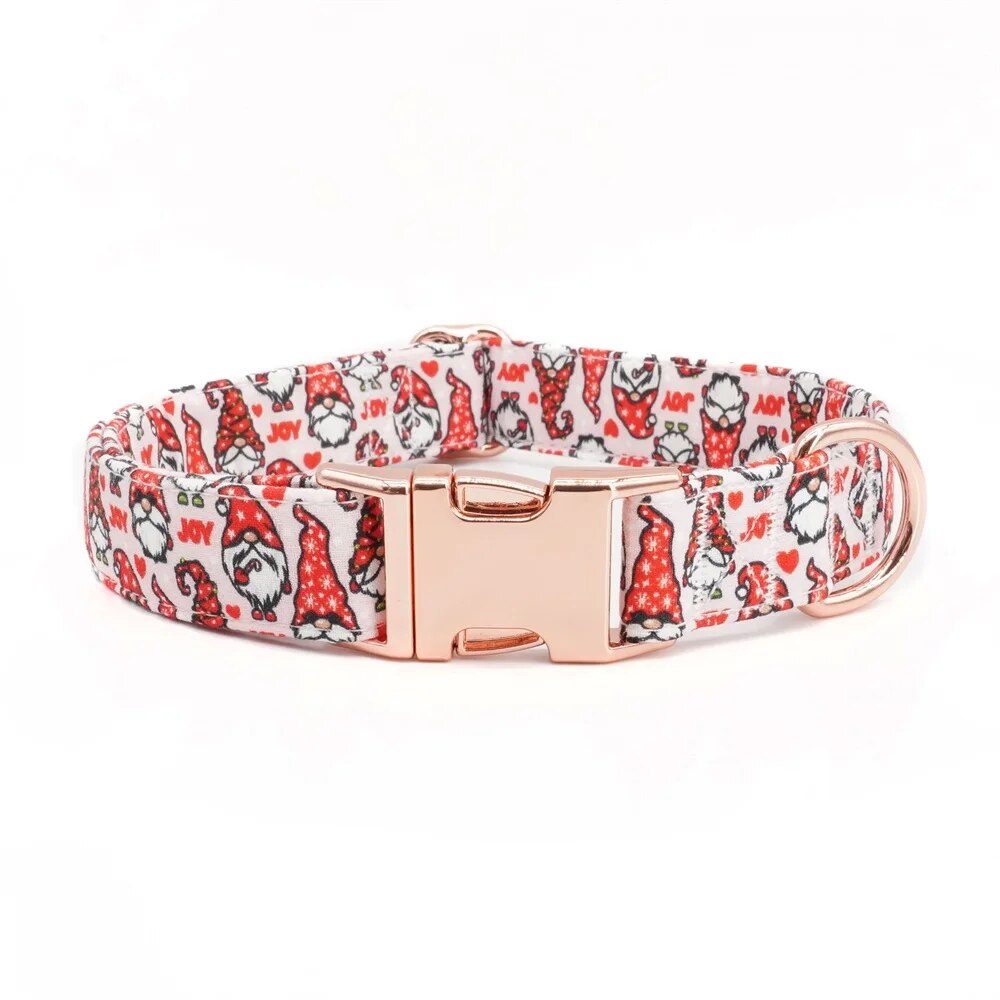 Christmas Gnomes Collar and Bow