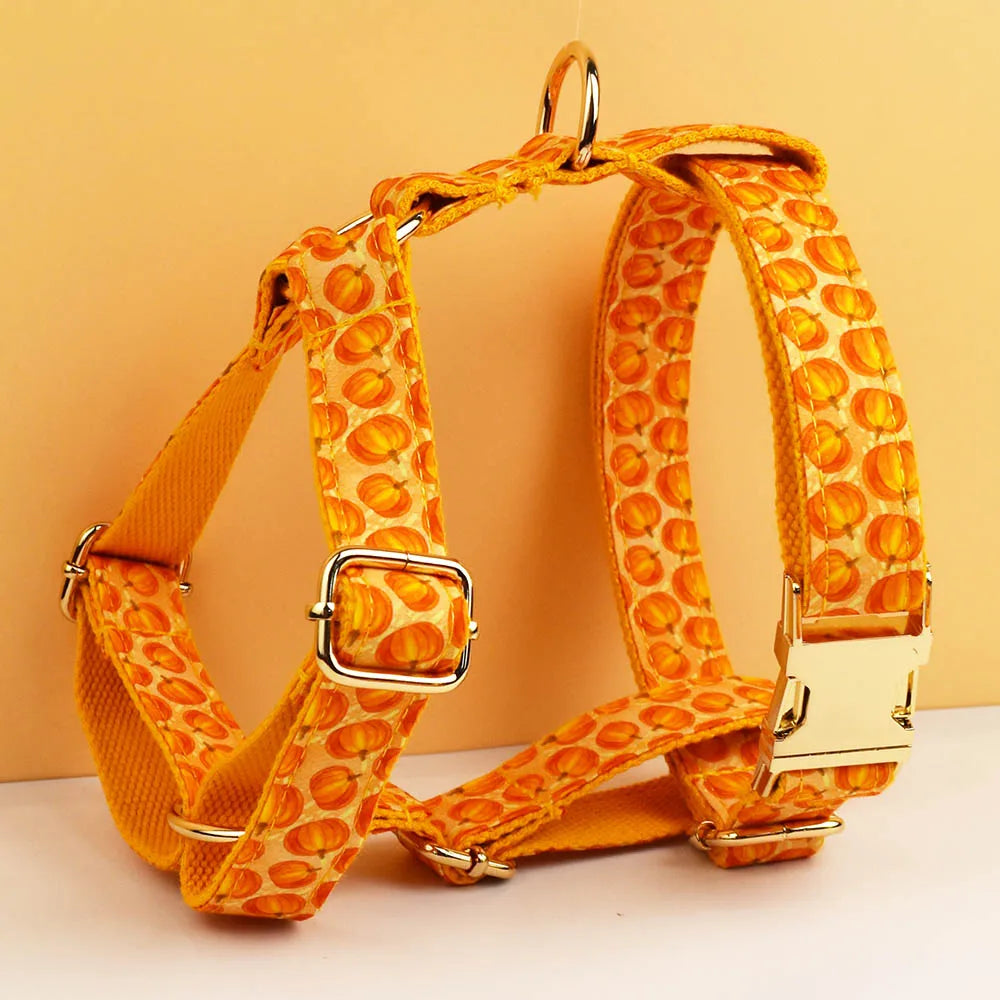 Halloween Dog Collar, Harness & Leash Set