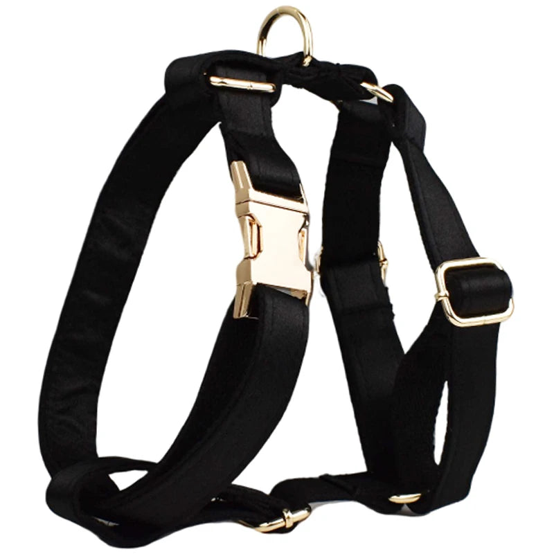 Silky Dog Collar, Leash & Harness Bow Set