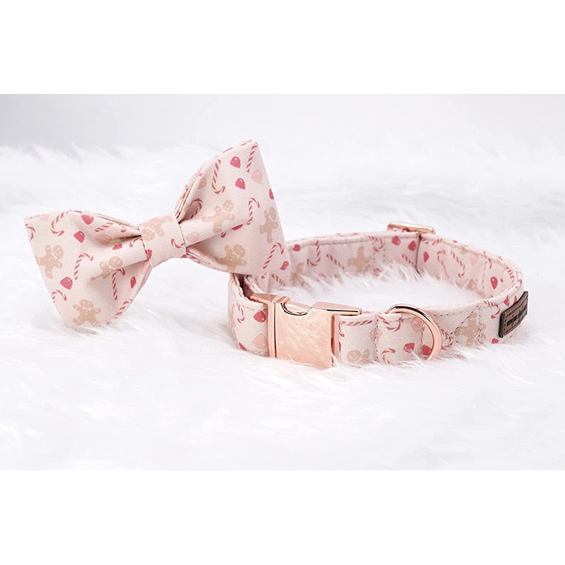 Pink Gingerbread Collar and Bow