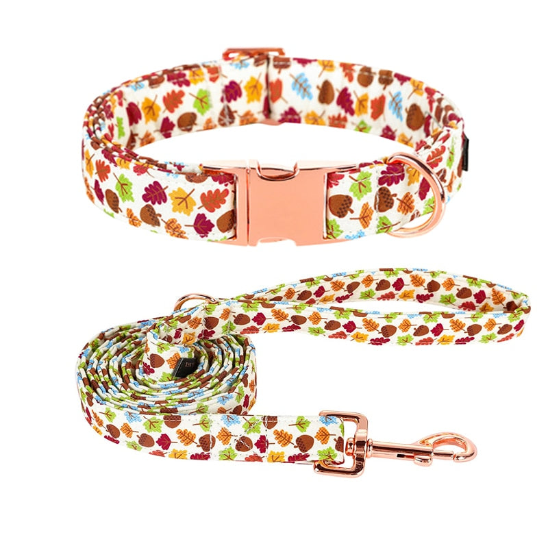Scarlett Collar, Leash, and Bow, or Flower