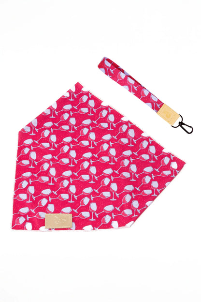 Red Mountain Syrah Dog Bandana & Matching Keychain | Cutie Paw Co.