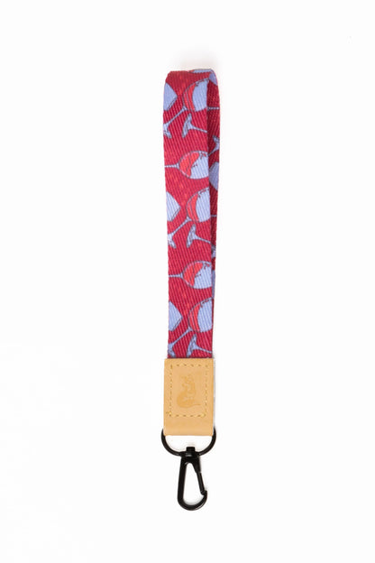 Red Mountain Syrah Dog Bandana & Matching Keychain on dog — dog bandana close-up | Cutie Paw Co.