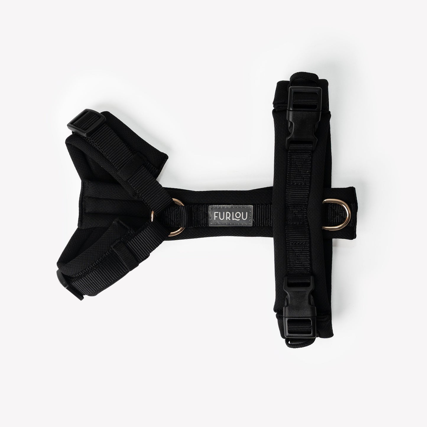 Black on dog — dog harness close-up | Cutie Paw Co.