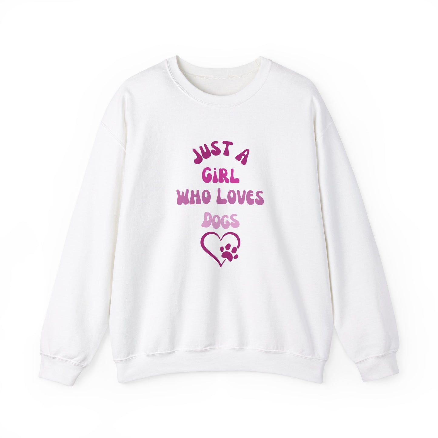 "Just A Girl Who Loves Dogs" Crewneck Sweatshirt