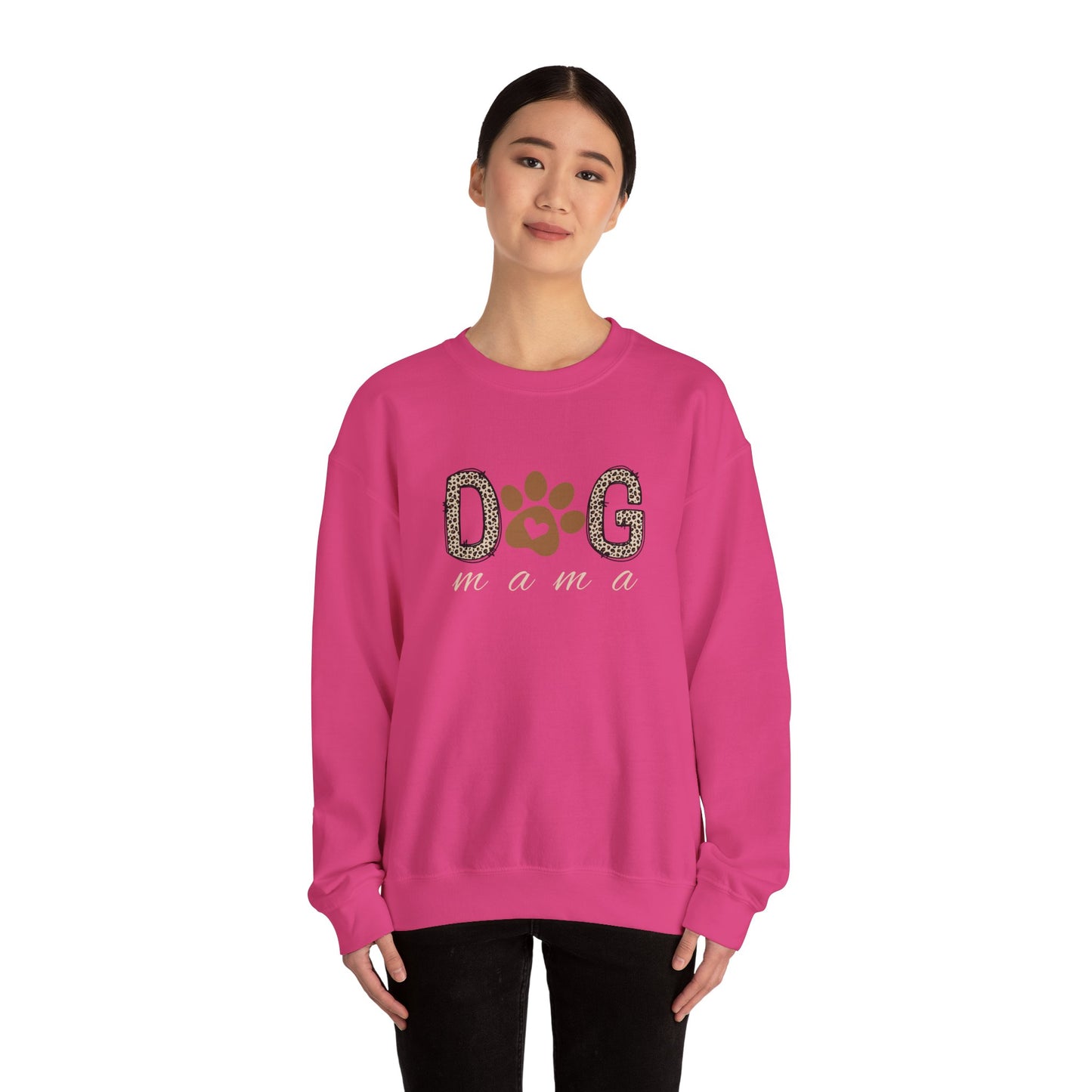 Leopard "Dog Mama" Crewneck Sweatshirt