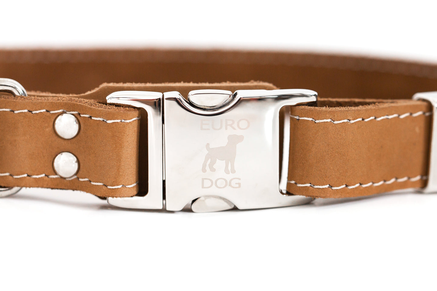 Khaki Leather Dog Collar — Bestseller detail view | Cutie Paw Co.