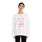 "Dog Mom" with Bows Crewneck Sweatshirt