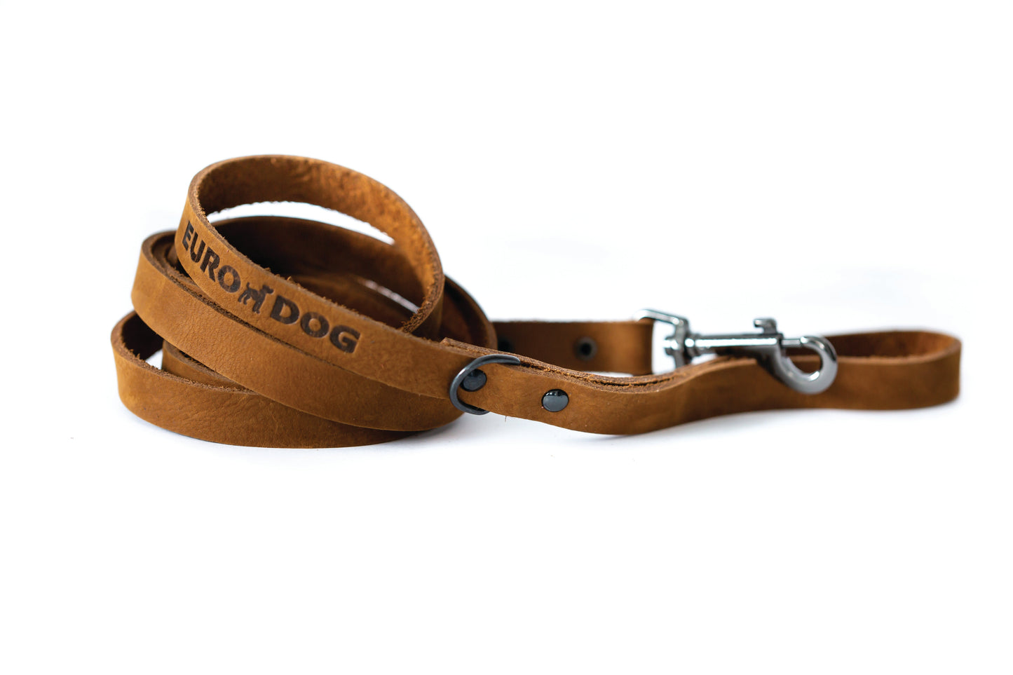 Sport Style Earth Brown Leather Leash | Cutie Paw Co.