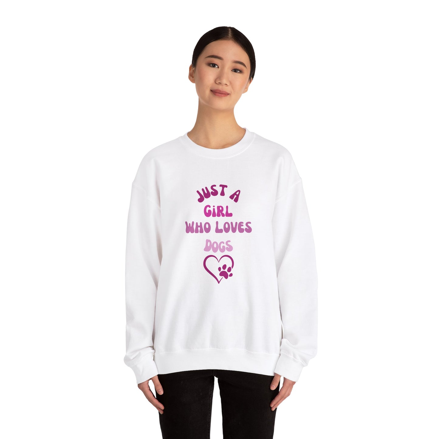 "Just A Girl Who Loves Dogs" Crewneck Sweatshirt