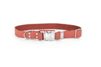 Modern Style Quick-Release Coral Reef Leather Dog Collar