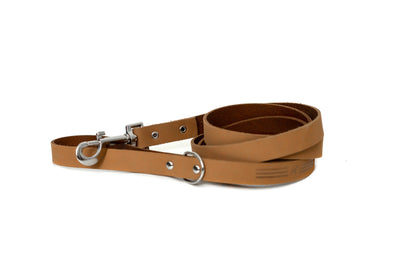 Modern Style Khaki Leather Leash | Cutie Paw Co.
