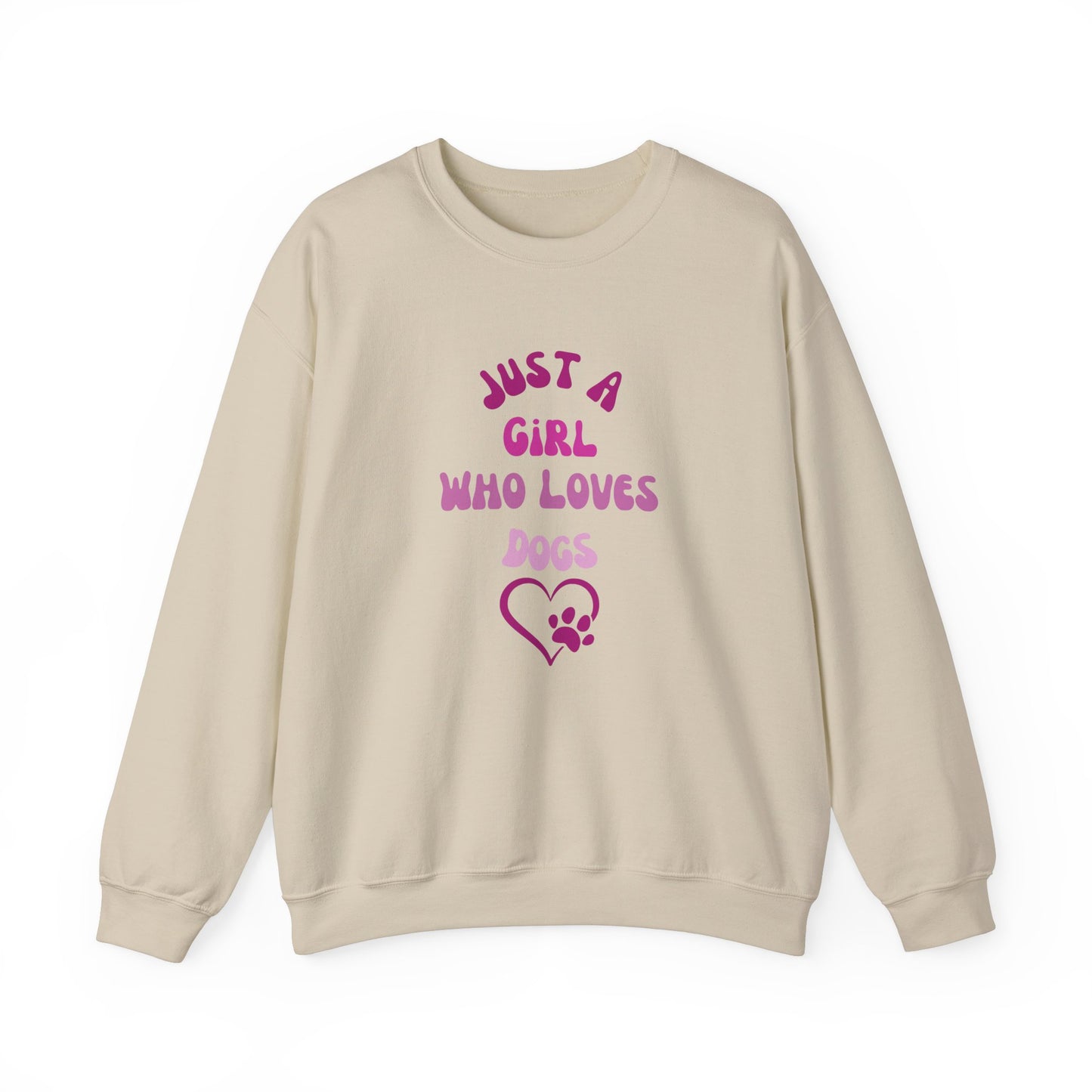 "Just A Girl Who Loves Dogs" Crewneck Sweatshirt