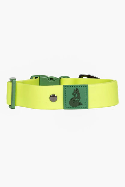 Mossy Pine Waterproof Dog Collar detail view | Cutie Paw Co.