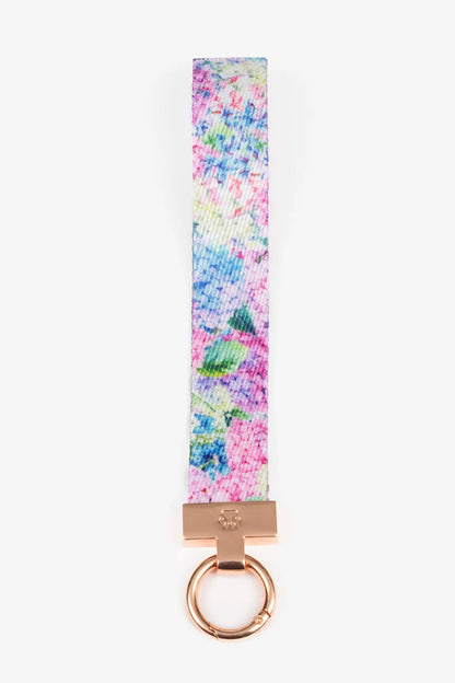 Hydrangea Haven Dog Bandana & Matching Keychain detail view | Cutie Paw Co.