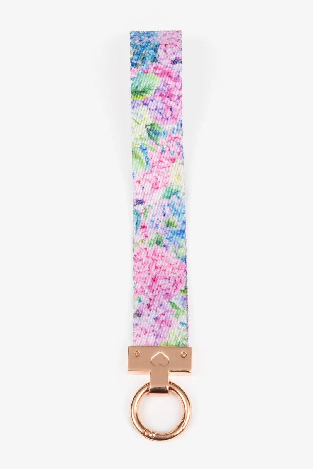 Hydrangea Haven Wristlet Keychain detail view | Cutie Paw Co.