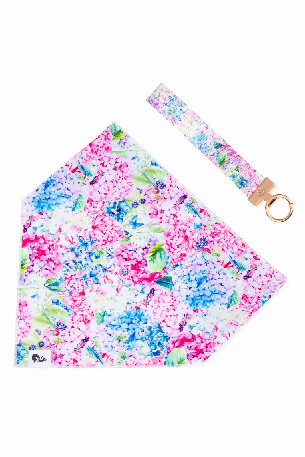 Hydrangea Haven Dog Bandana & Matching Keychain | Cutie Paw Co.