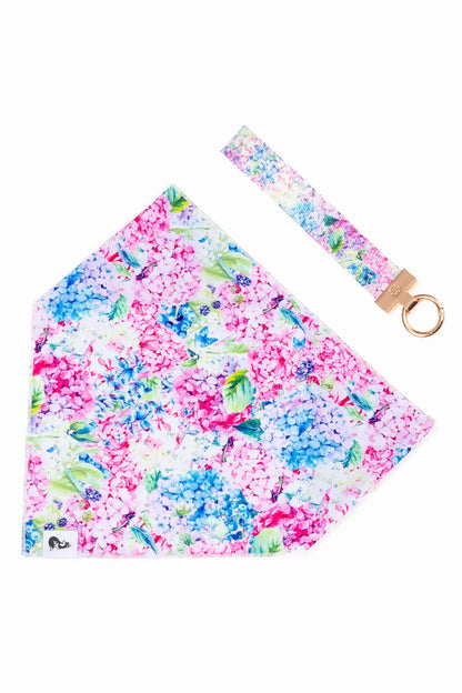 Hydrangea Haven Dog Bandana & Matching Keychain | Cutie Paw Co.