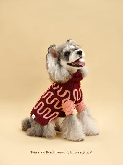 Rosé Bliss Sweater detail view | Cutie Paw Co.