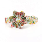 Summer Tropical Dog Flower Collar with Matching Leash & Engraved Dog ID
