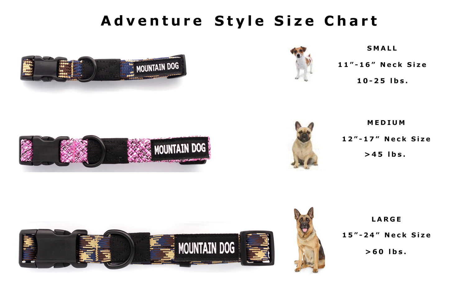 Adventure Style Mountain Blush Climbing Rope Dog Collar on dog — dog collar close-up | Cutie Paw Co.