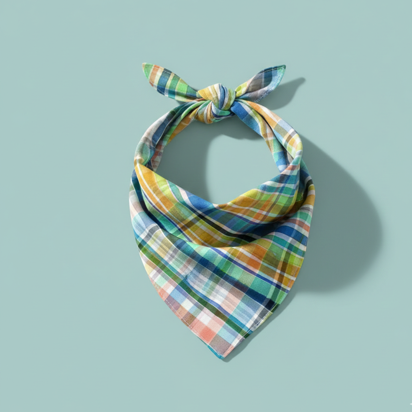 Spring Plaid Dog Bandana