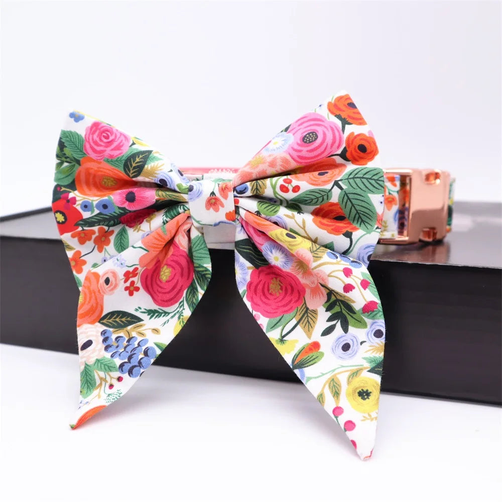Stylish & Comfortable Dog Collar, Bandana, Scrunchie, and Leash Set