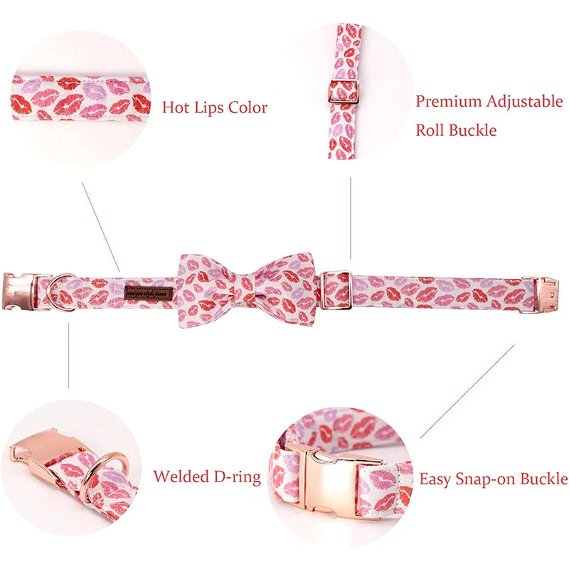 Kissy Lips Collar Set