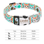 Adjustable Nylon Dog Collar Personalized Dogs Cat ID Collars With Engraved Name Buckle Anti-lost for Small Medium Large Dogs