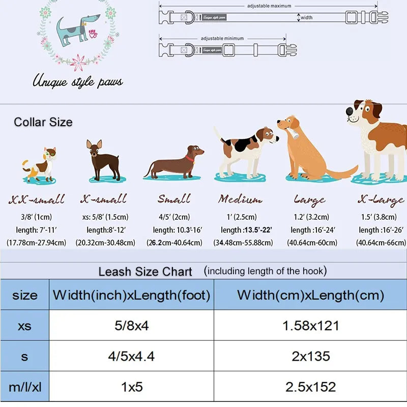 Day and Night Heart Collar, Bow, and Leash