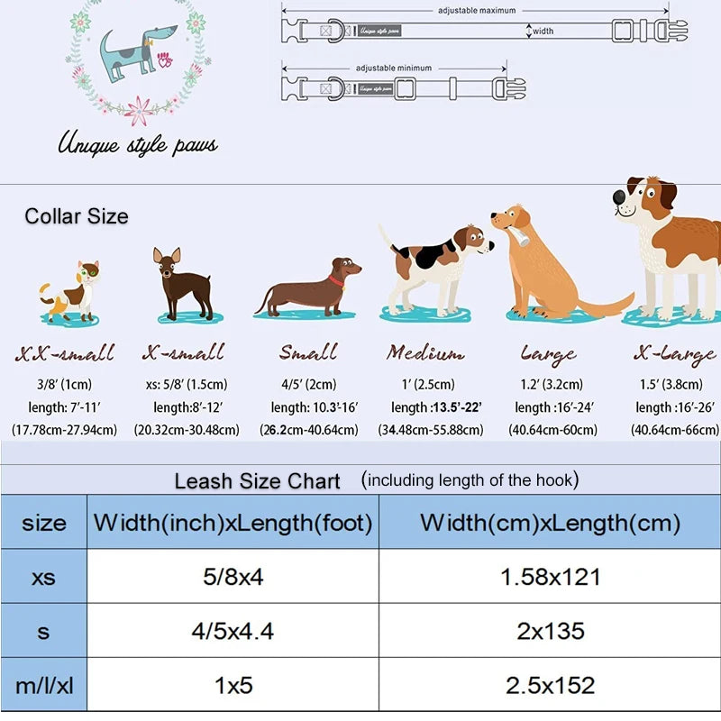 Festive Winter Collar and Leash Set