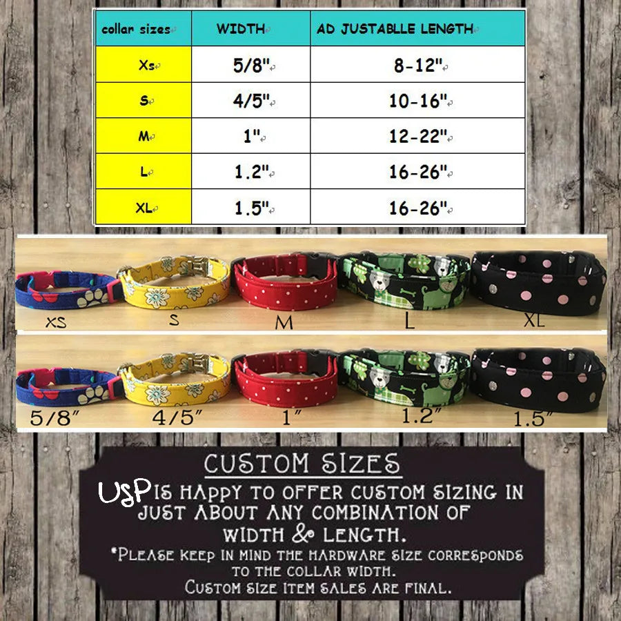 Personalized Dog Collar And Perro Leash With Bow Tie Cotton Dog &Cat Necklace For Pet Gift Products Striped