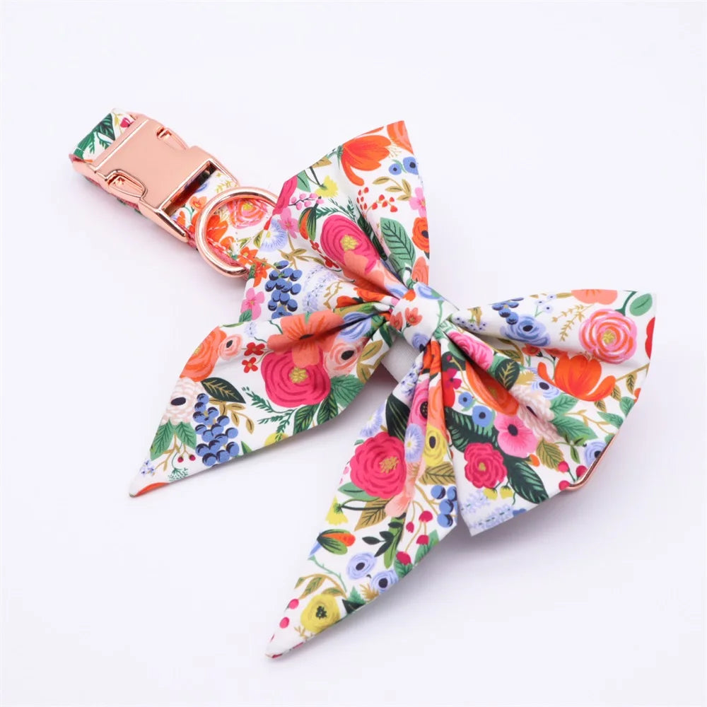 Stylish & Comfortable Dog Collar, Bandana, Scrunchie, and Leash Set