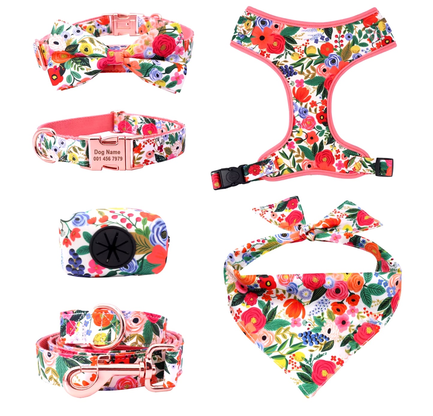 Bright Day Collar and Leash Set