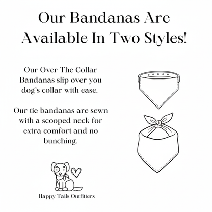 Spring Plaid Dog Bandana