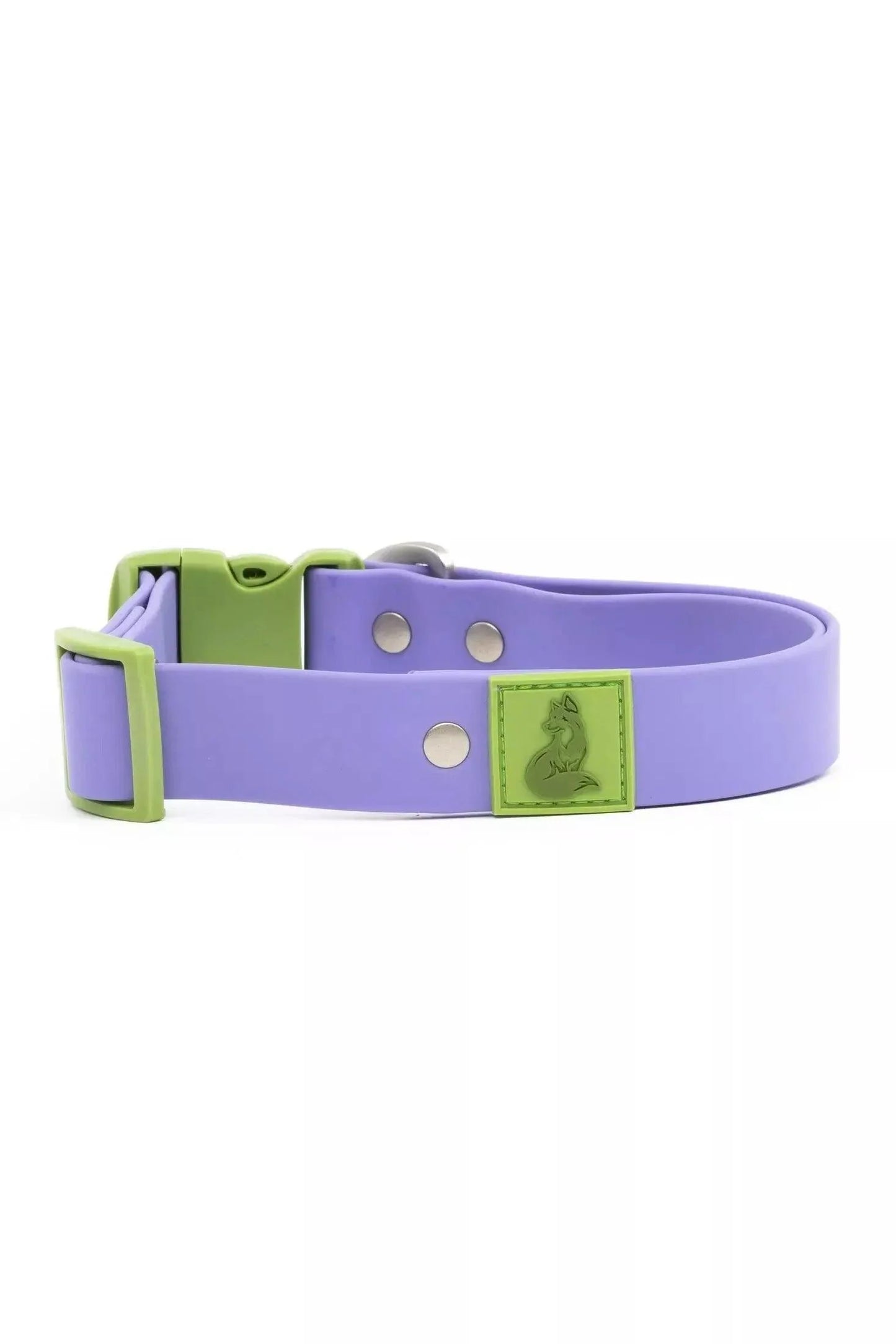 Lavender Garden Waterproof Dog Collar detail view | Cutie Paw Co.