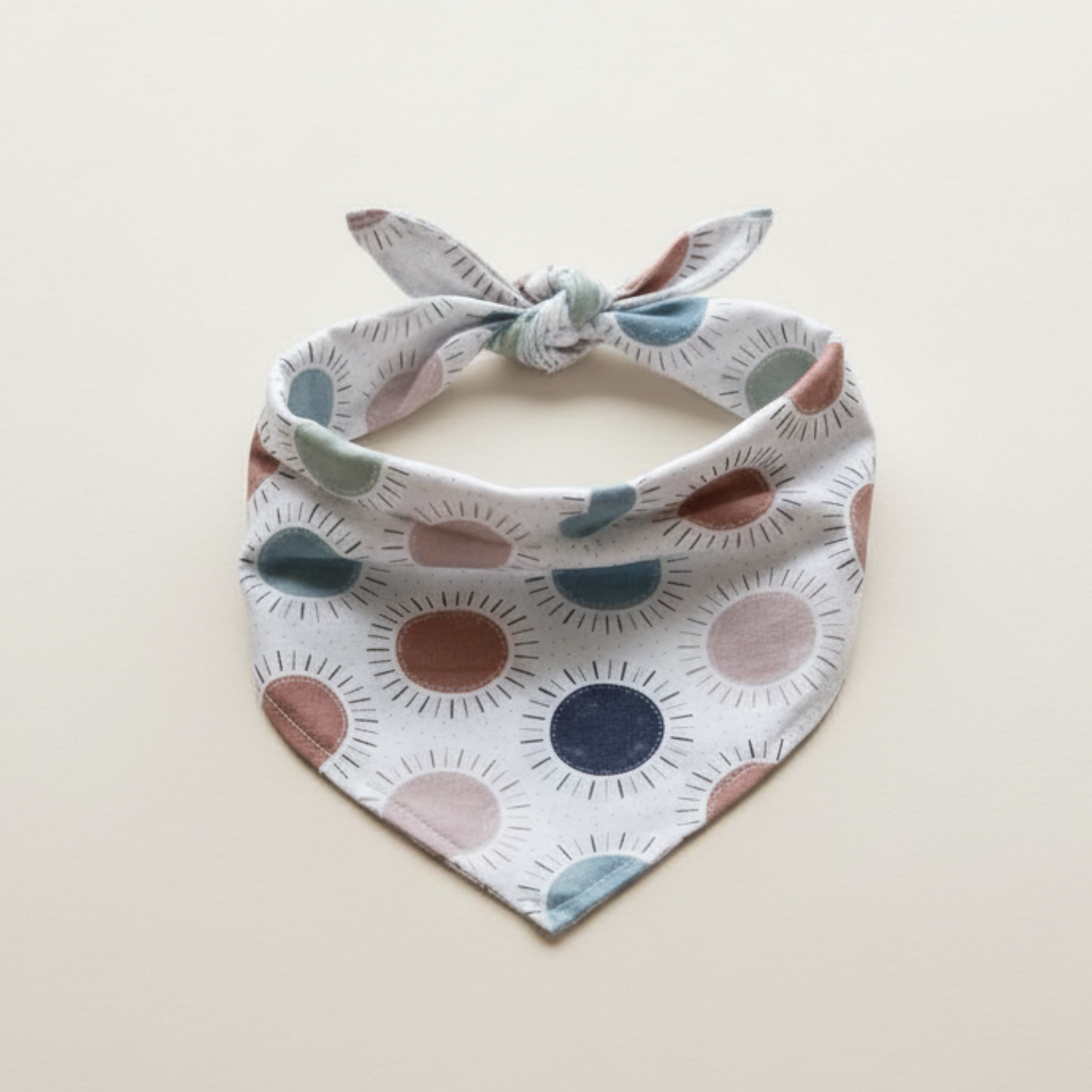Sunshine Dog Bandana on dog — dog bandana close-up | Cutie Paw Co.