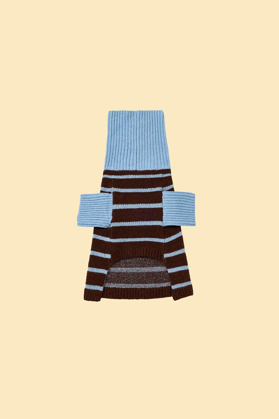 Bluebell Stripes Sweater detail view | Cutie Paw Co.