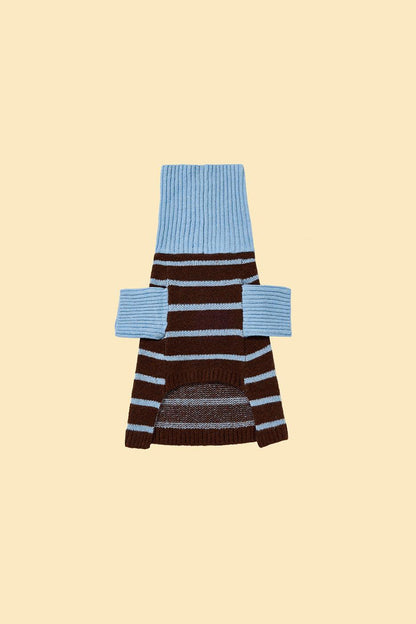 Bluebell Stripes Sweater detail view | Cutie Paw Co.