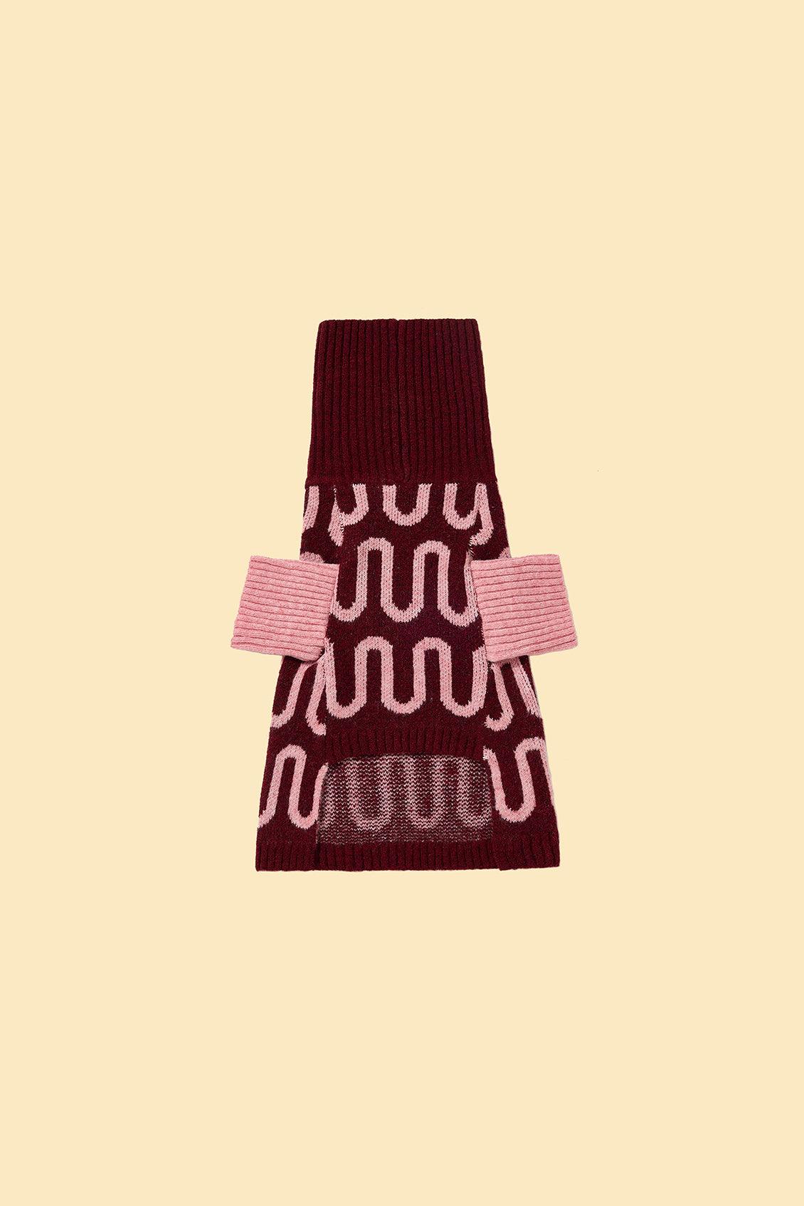 Rosé Bliss Sweater detail view | Cutie Paw Co.