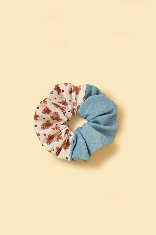 Gingerbread Man Joy Handmade Scrunchie | Cutie Paw Co.