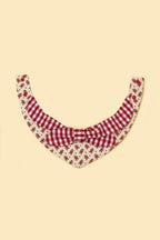 Christmas Morning Gingerbread Man Gingham Print Handmade Bandana