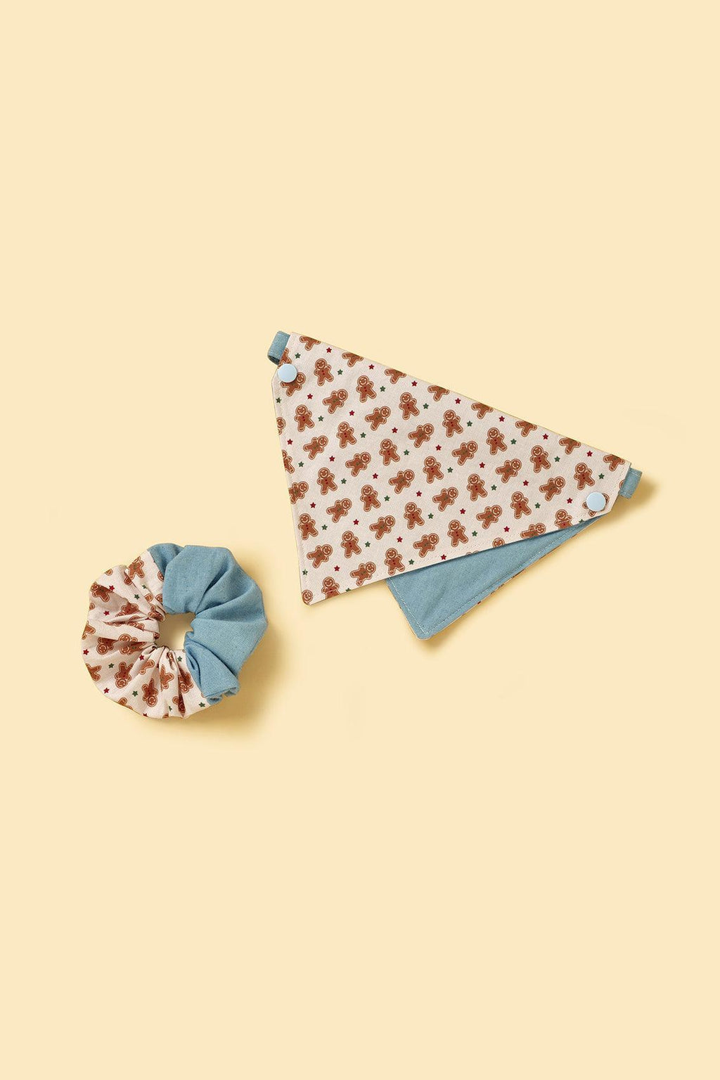 Gingerbread Man Joy Handmade Bandana