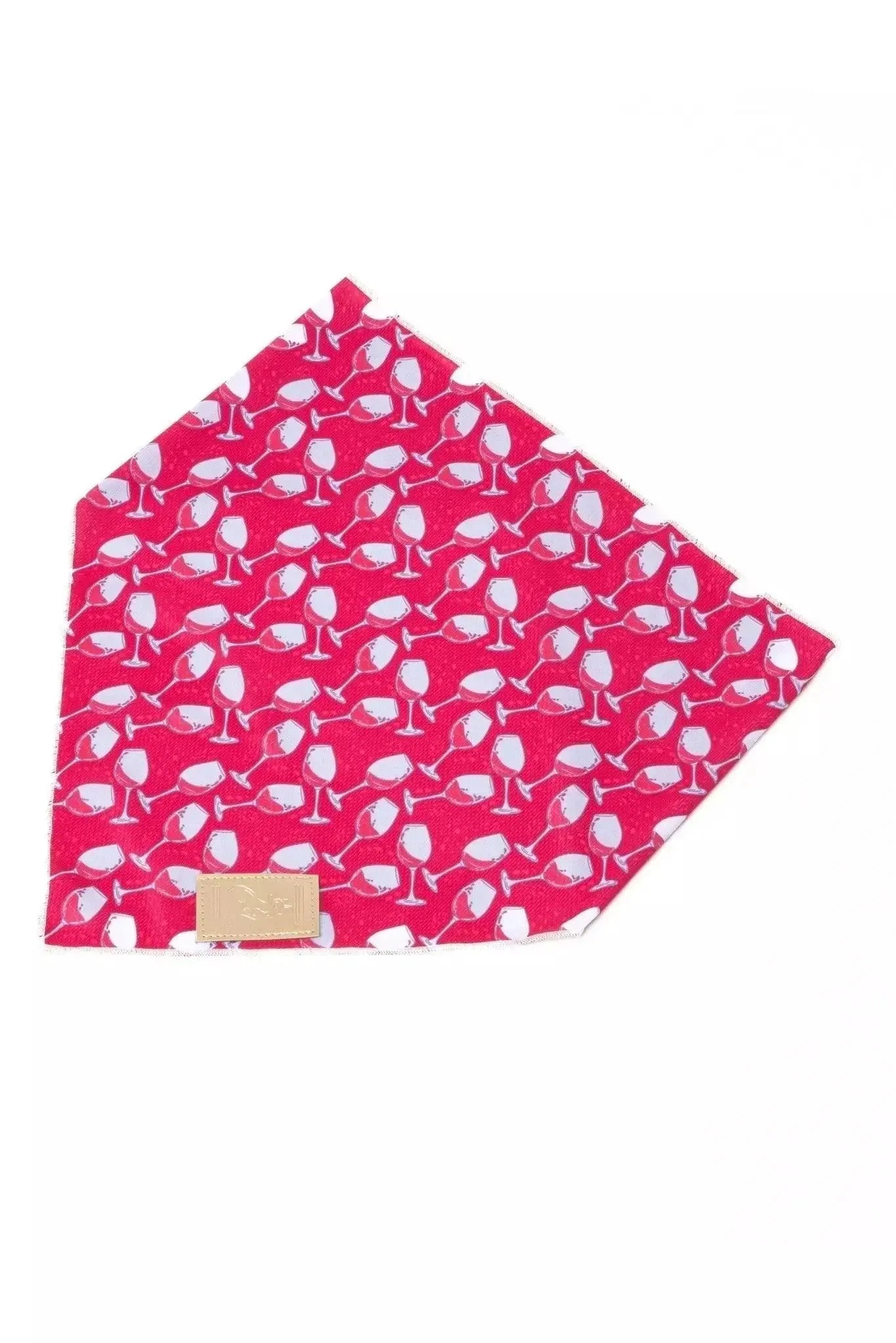 Red Mountain Syrah Dog Bandana & Matching Keychain detail view | Cutie Paw Co.
