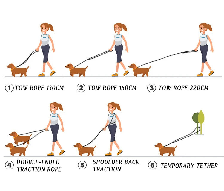 Weaved Hands Free Leash