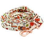 Elegant little tail Dog Collar with Bow - Fall Dog Collar Bow Thanksgiving Turkey Bow Girl Boy Pet Collar Soft Dog Bowtie Collar