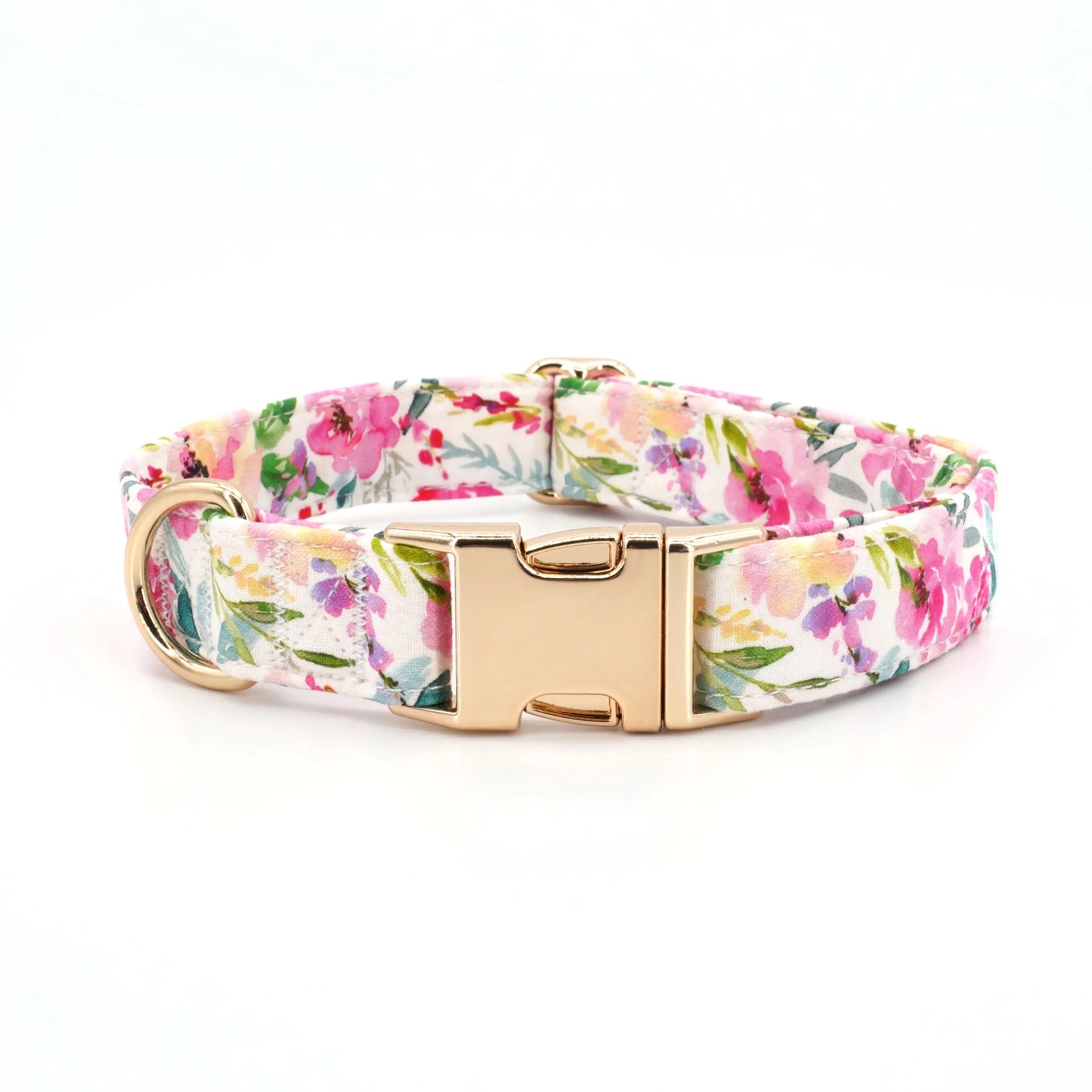 Summer Pink Floral Dog Collar