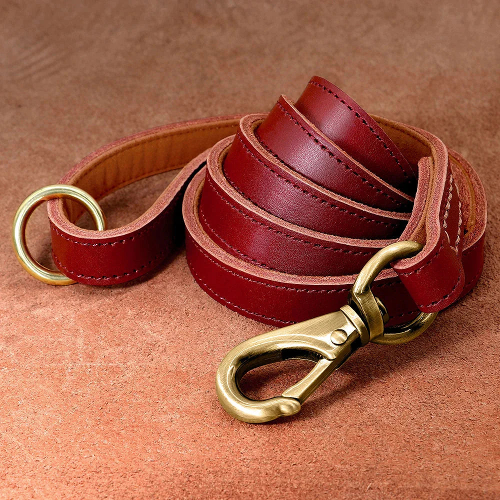 The Classic Leather Lead | Cutie Paw Co.