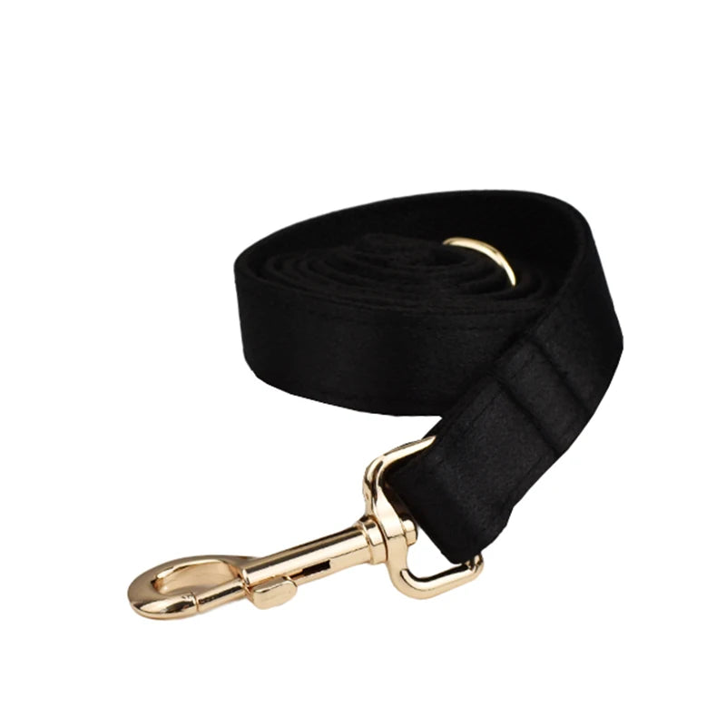 Pet Accessories Customized Designer Logo Luxury Silky Polyester Dog Collar Leashes Harness Bow Set Manufacturers Crystal03