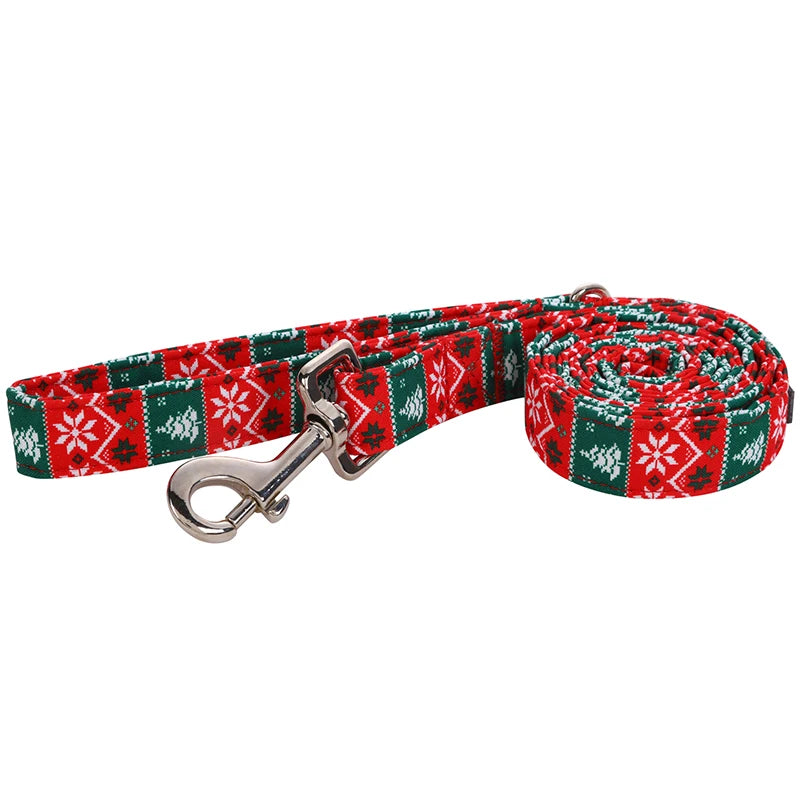 Festive Winter Collar and Leash Set